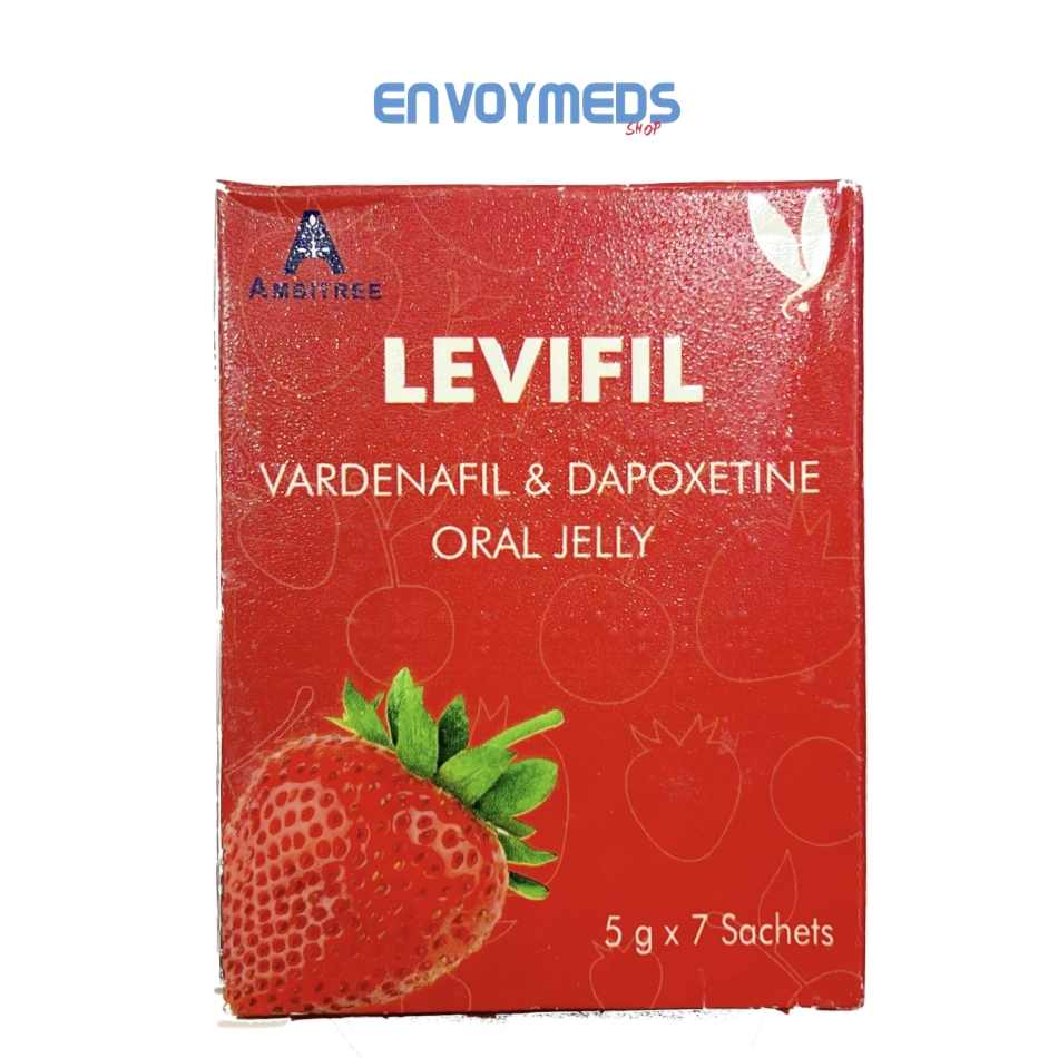 雙效果凍偉哥LEVIFIL VARDENAFIL & DAPOXETINE ORAL JELLY 必利勁立威大樂威壯雙效果凍威而鋼 草莓味 現貨正品